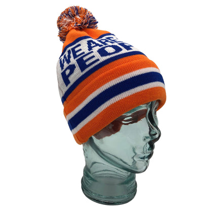 Rangers We Are The People Orange White Blue Bobble Hat