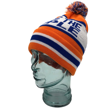 Rangers We Are The People Orange White Blue Bobble Hat