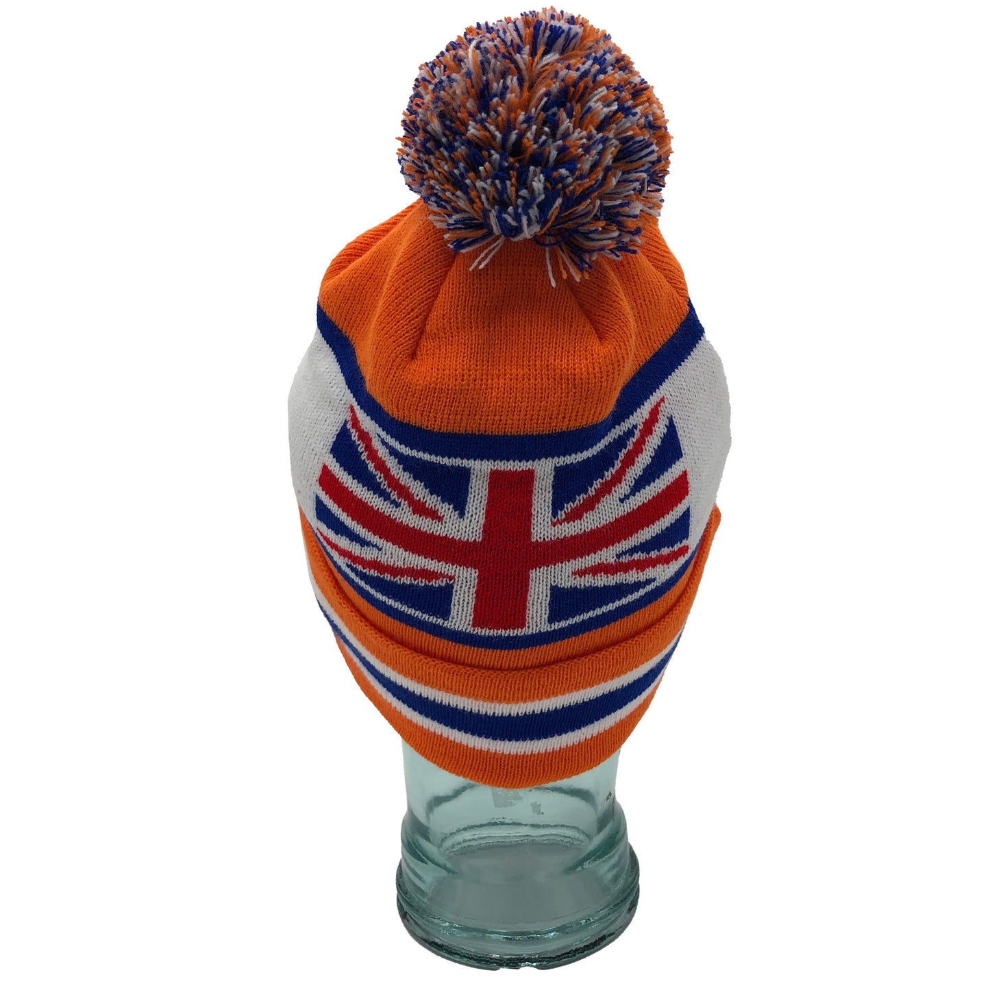 Rangers We Are The People Orange White Blue Bobble Hat