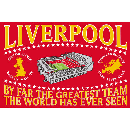 Liverpool Flag - The Greatest Team -  Large 147x97cm