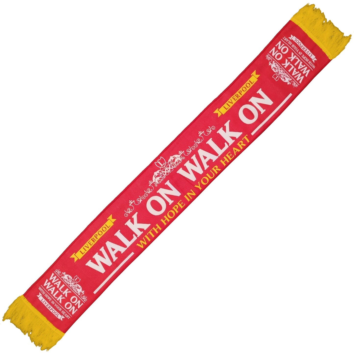 Liverpool Walk On - Red/White/Yellow Scarf HD