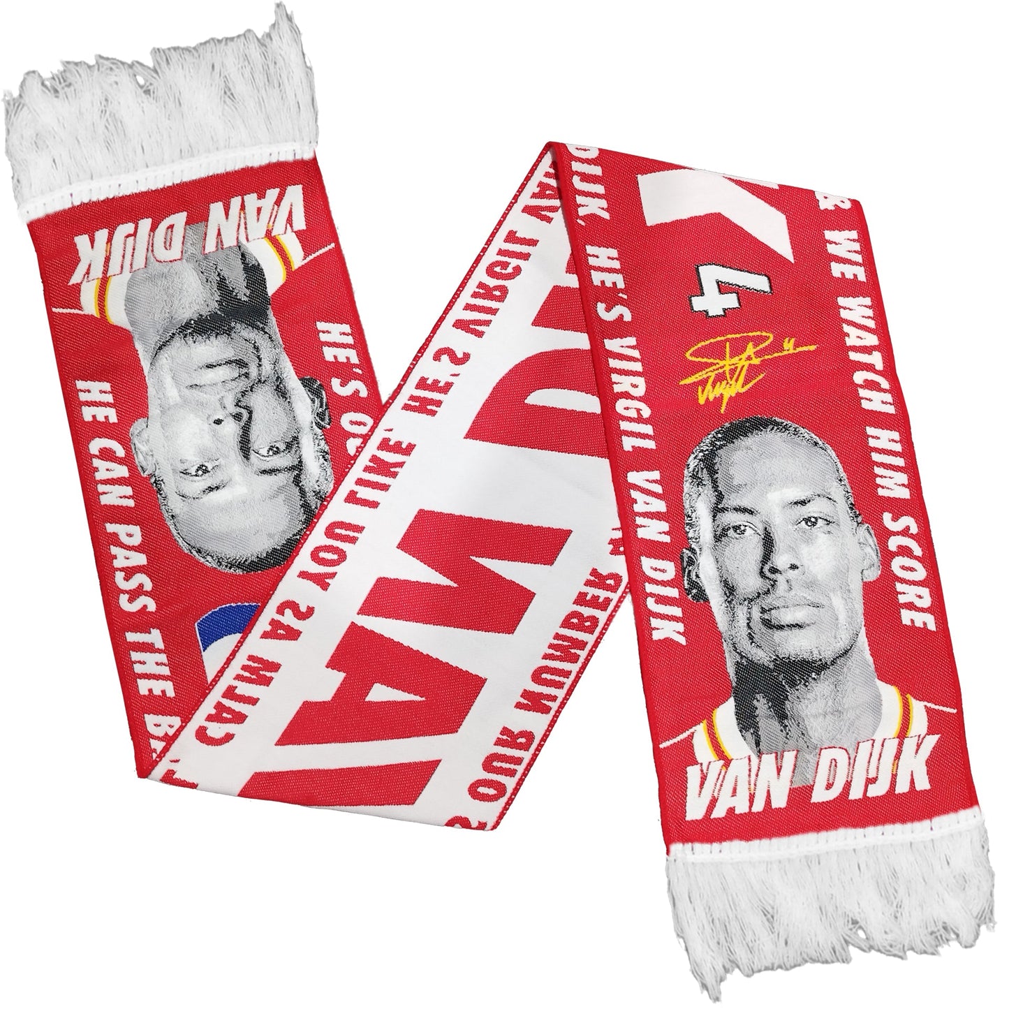 Van Dijk 24/25 Liverpool Scarf HD