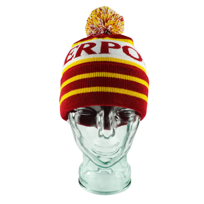 Red White & Yellow Liverpool Bobble Hat