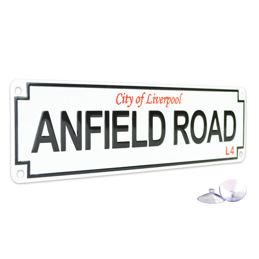 Anfield Road Small SS Tin Sign