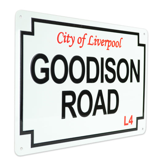 Goodison Road Large SS Tin Sign