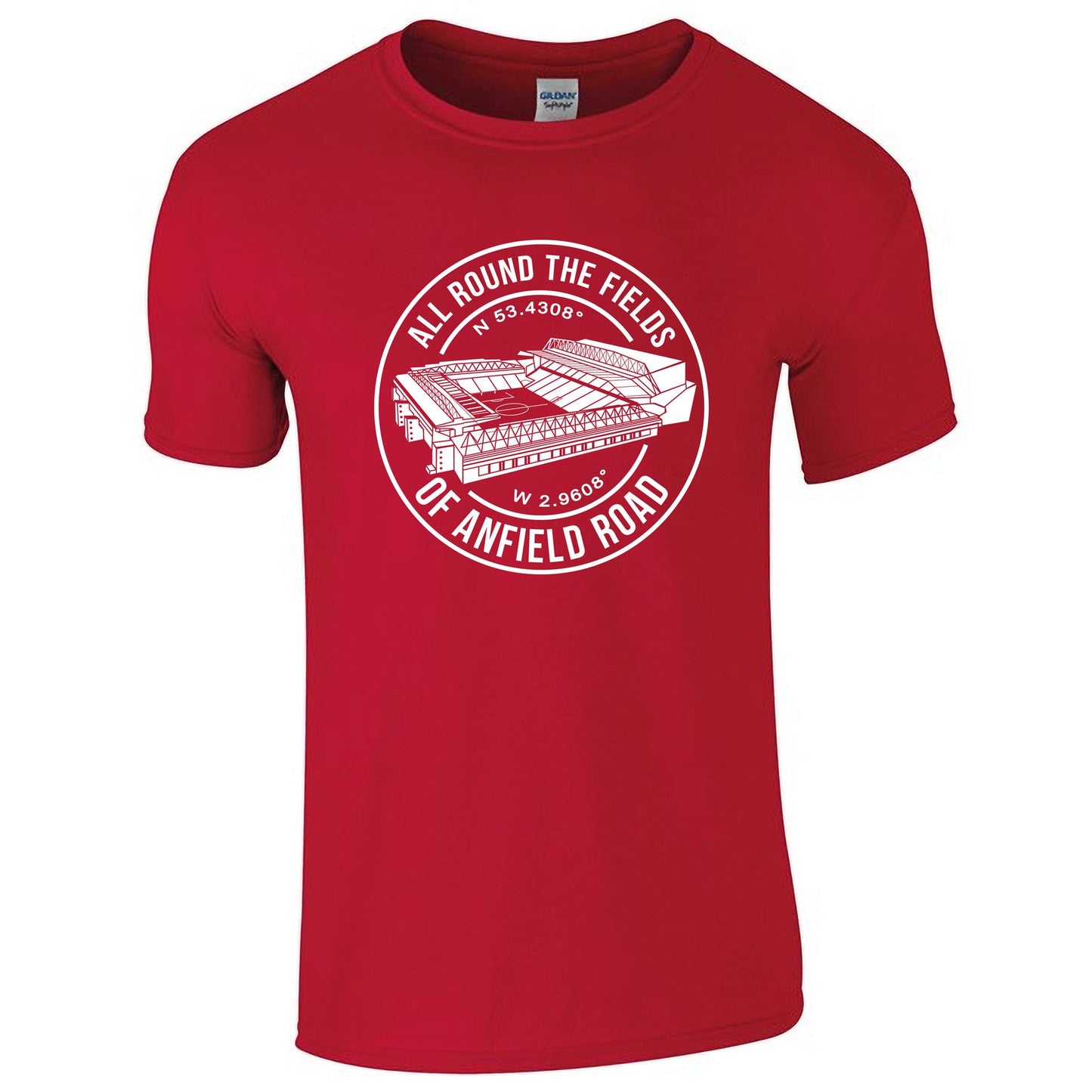 All Round the Fields of Anfield Road T-Shirt Adult