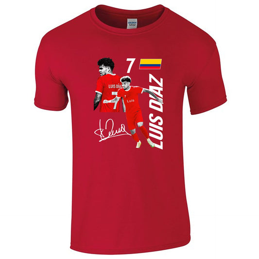 Liverpool Diaz T-Shirt - Red (Kids)