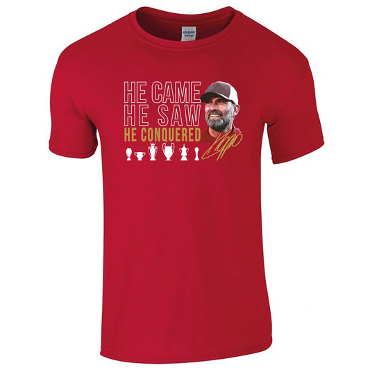 Liverpool Klopp Conquered T-Shirt - Red (Kids)