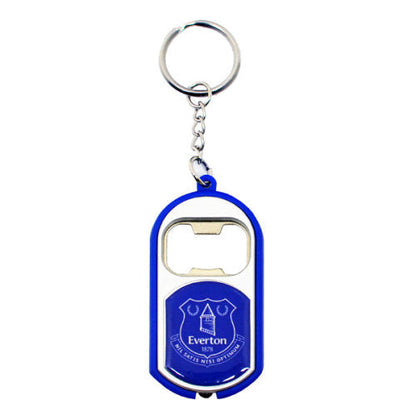 Everton Bottle Opener Key Ring with Torch